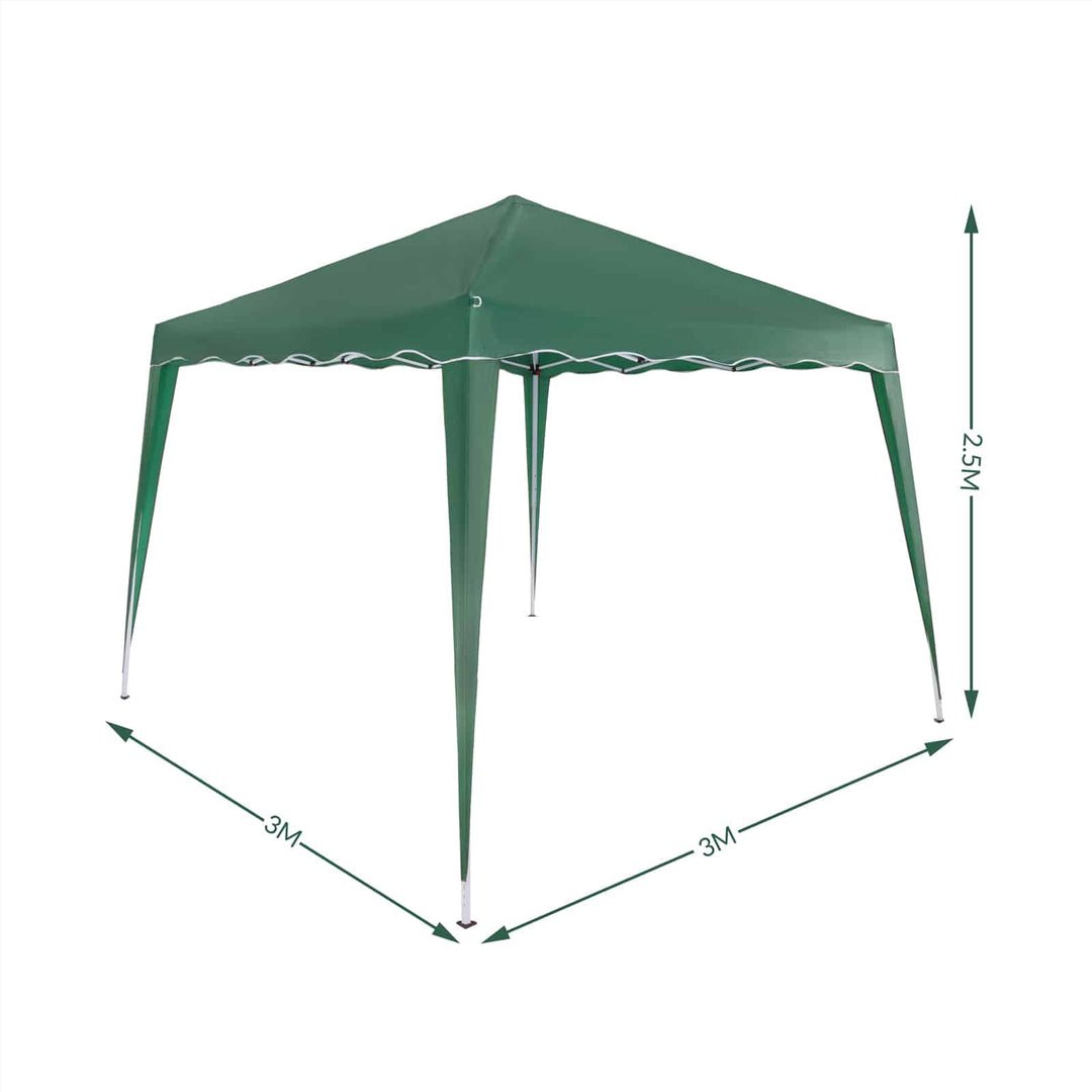 Pop Up Gazebo Capri Green 3x3m