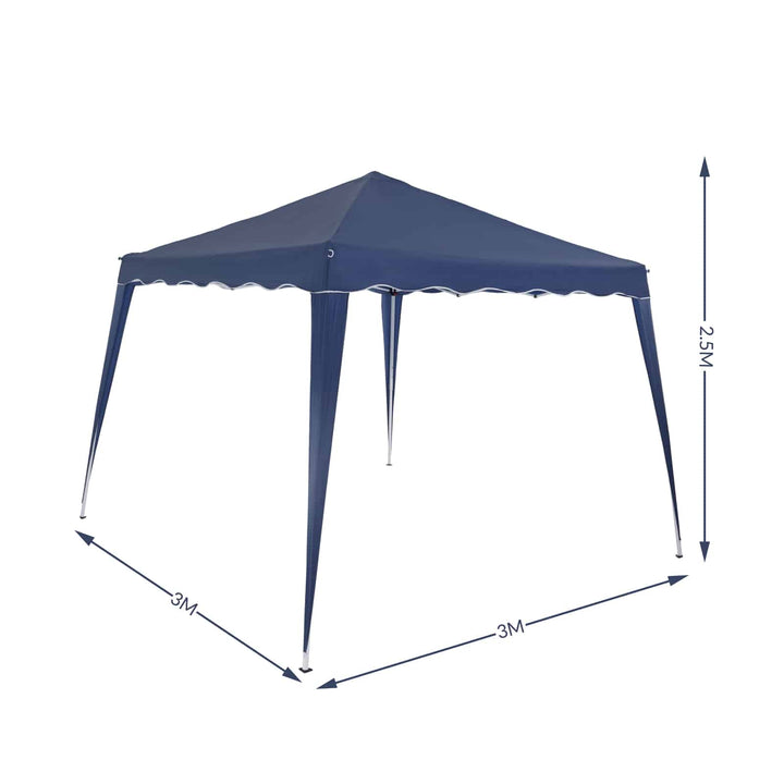 Pop Up Gazebo Capri mørkeblå 3x3m