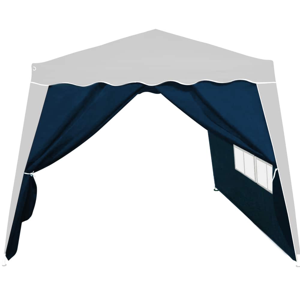 Gazebo sidepanel 2pcs Indstil blå 3x3m