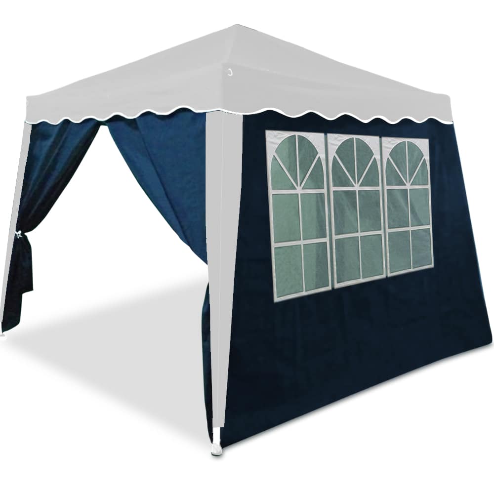 Gazebo sidepanel 2pcs Indstil blå 3x3m