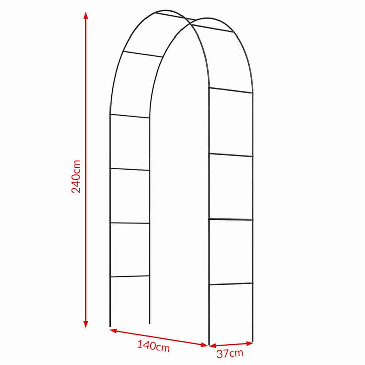 Rose Arch 240x140x37cm med låsbar dør