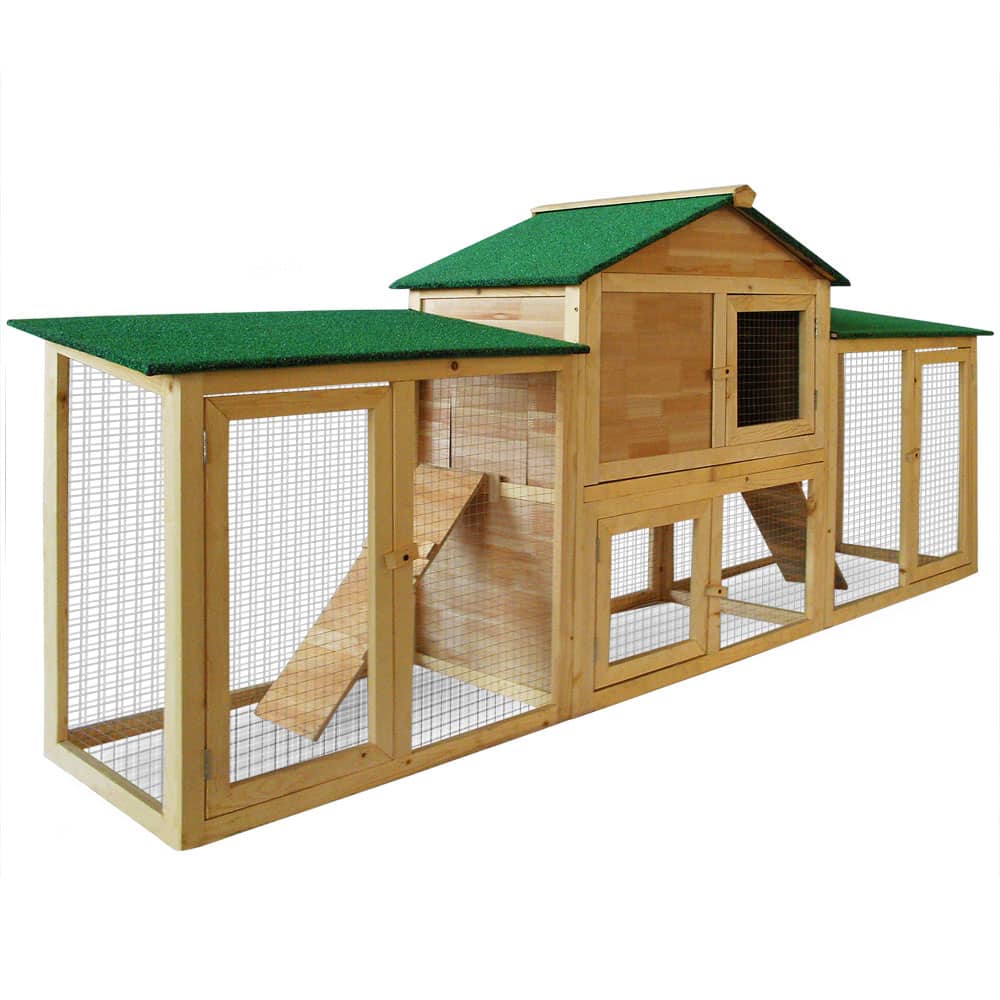 Rabbit Hutch 204x45x84cm 2 etager