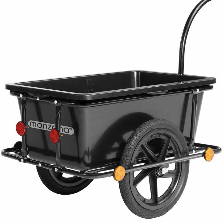 Bike Cargo Trailer Sort 90L 80 kg med kobling