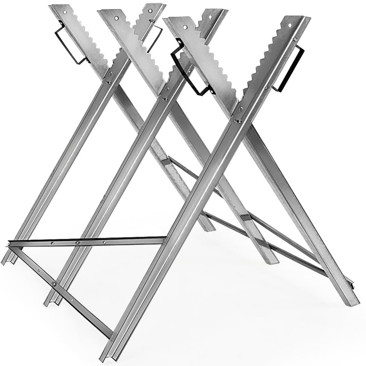 Heavy Duty Sawhorse galvaniseret metal 83x81x88 cm 150 kg