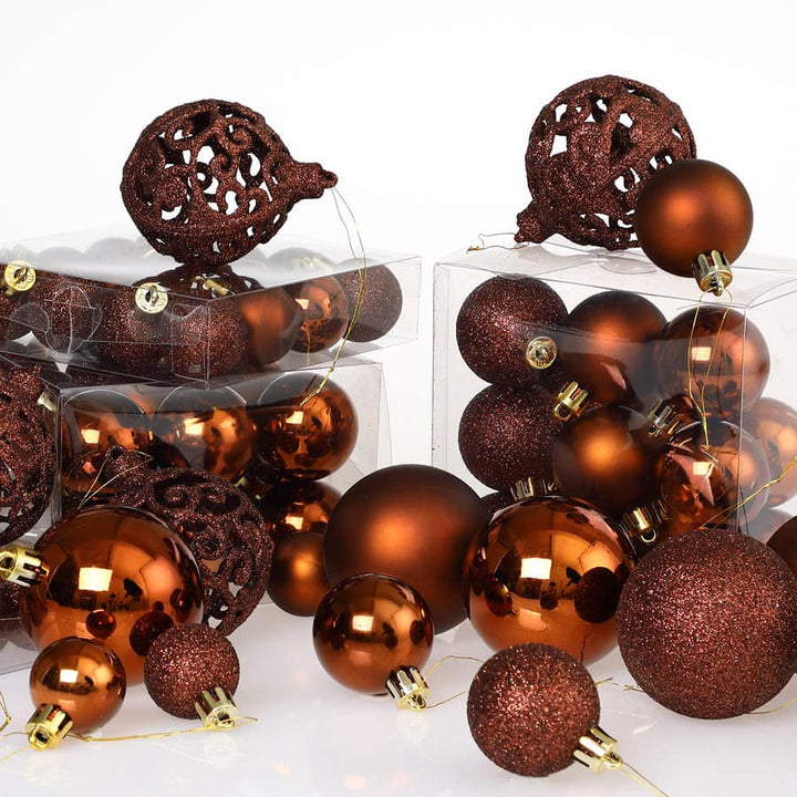 Julebauble 100pcs brun