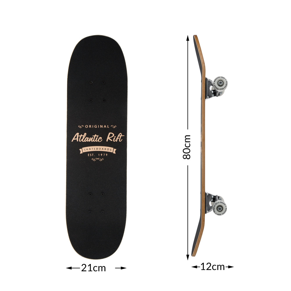 Skateboard beige ahorn træ abec 9 bold bærer stjerne