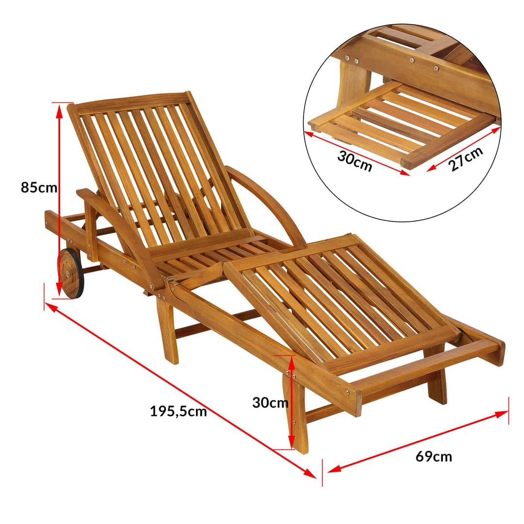 Sun Lounger Tami Sun Acacia Wood