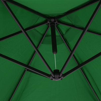 Cantilever Parasol Green 3,3 m Crank & Tilt