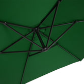 Cantilever Parasol Green 3,3 m Crank & Tilt