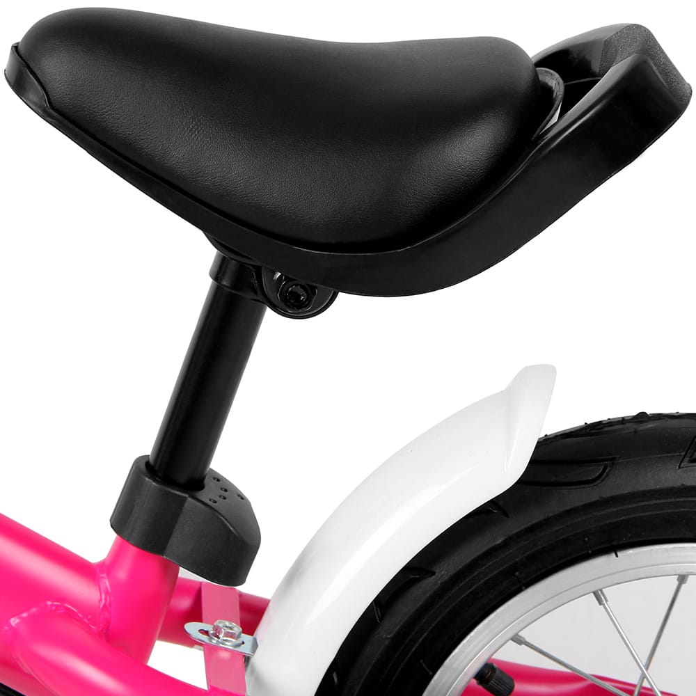 Balance Bike Street Angel 12 Pink med sidestand