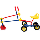 Børn sidder på Mini Digger 360 ° Rotatable med hjul