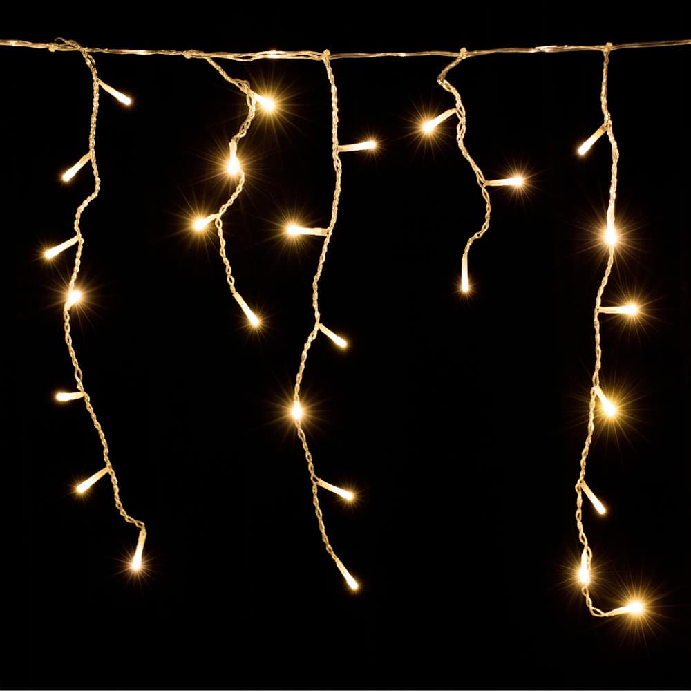 Icicle Lights Warm White 10m Outdoor