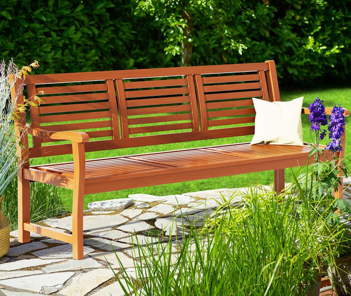 Garden Bench Bologna Eucalyptus Wood 153x90x60cm FSC®-certificeret