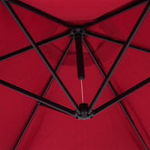 Cantilever Parasol Red 3M Crank & Tilt UV-beskyttelse 40+