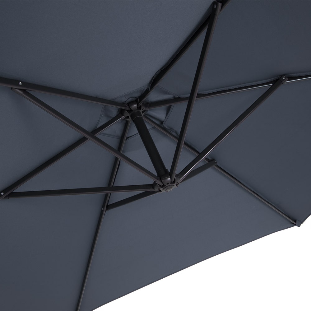 Cantilever Parasol Anthracite 3M Crank & Tilt UV-beskyttelse 40+