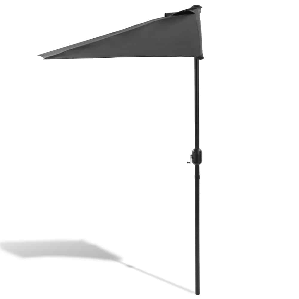 Halvparasol med polantracit 2,7 m UV -beskyttelse 50+