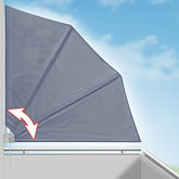 Sammenfoldelig balkon privatlivsskærm Sun Canopy 140x140cm Anthracite