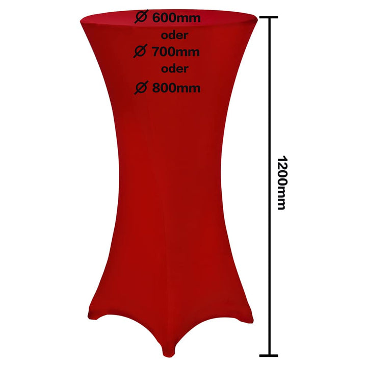 Cocktailbord dækker rød 80 cm