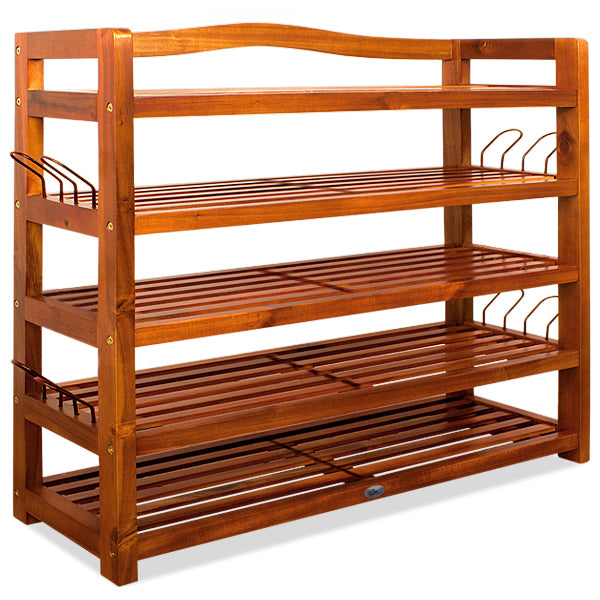 Sko rack Acacia Wood 5 hylder 85x26x80cm