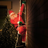 Julemanden på en stige 7ft med 120 lysdioder