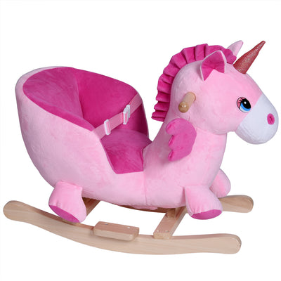 Rocking Unicorn Pink med lydfunktion