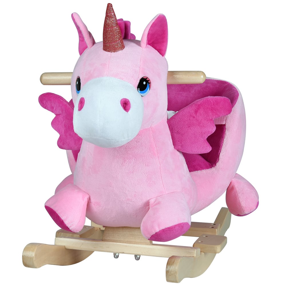 Rocking Unicorn Pink med lydfunktion