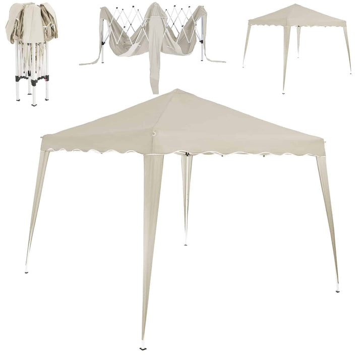 Pop Up Gazebo Capri Cream 3x3m