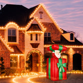 Oppustelig julemanden 5ft med LED -lys
