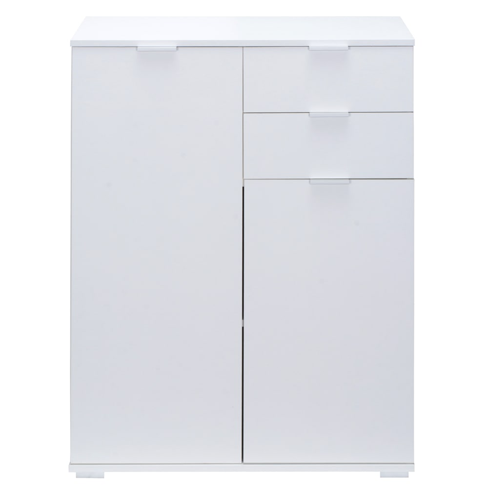 Highboard Alba White 71x101x35cm med 2 døre 2 skuffer