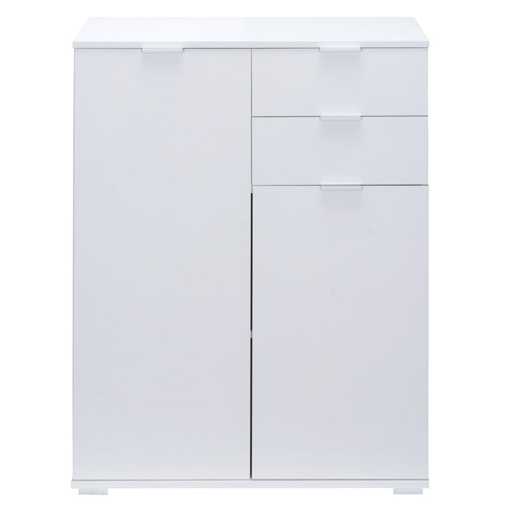 Highboard Alba White 71x101x35cm med 2 døre 2 skuffer