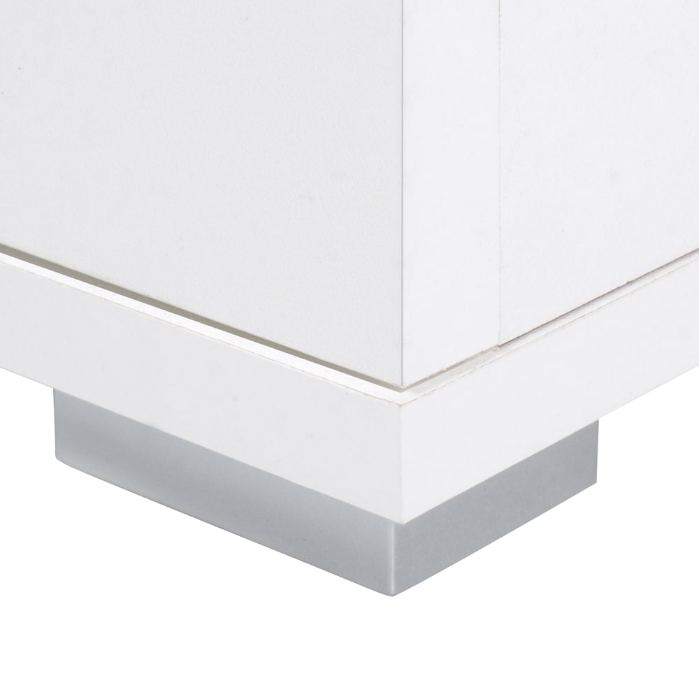 Highboard Alba White 71x101x35cm med 2 døre 2 skuffer