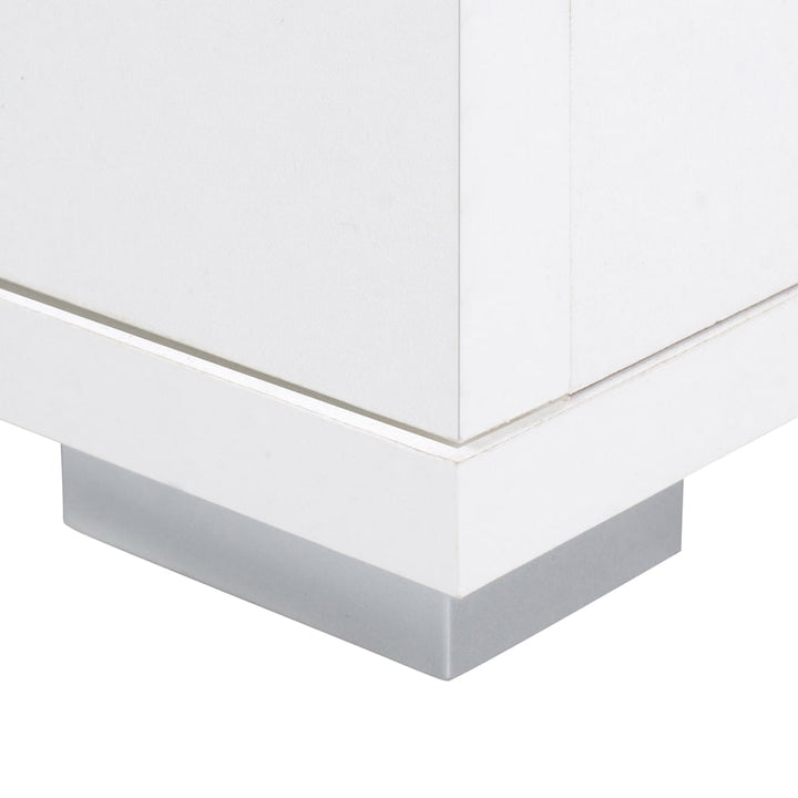 Highboard Alba White 71x101x35cm med 2 døre 2 skuffer