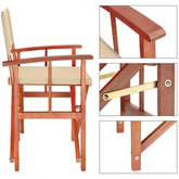 Direktørs stol Cannes Cream Eucalyptus Wood FSC®-certificeret