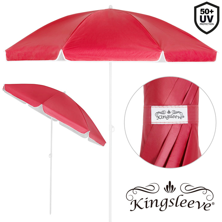 Parasol Cypern Red 1,8M Tilt -funktion