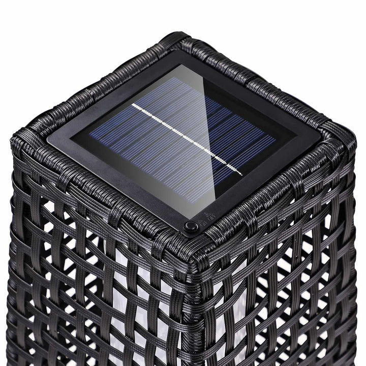 Solargulvlampe Rattan 50cm