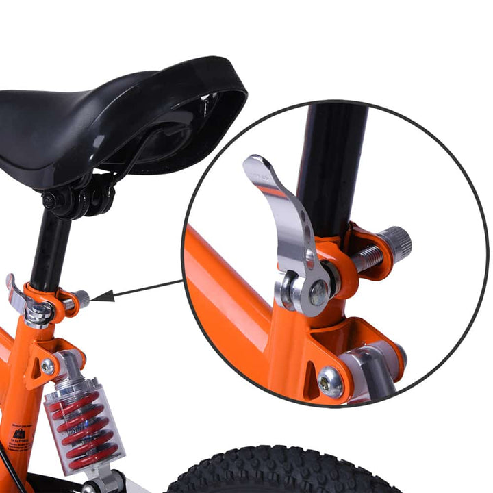 Balance Bike Rennmeister 12 Orange med sidestand