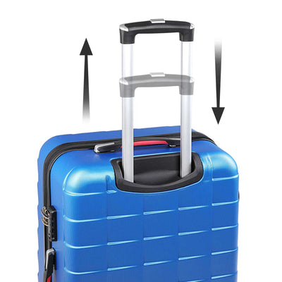 Hard Shell kuffert exopack 3pcs blå 40L, 80L, 105L