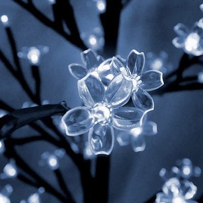 LED Cherry Blossom Tree Blue 180 cm 200leds indendørs/udendørs inkl. Fjernbetjening
