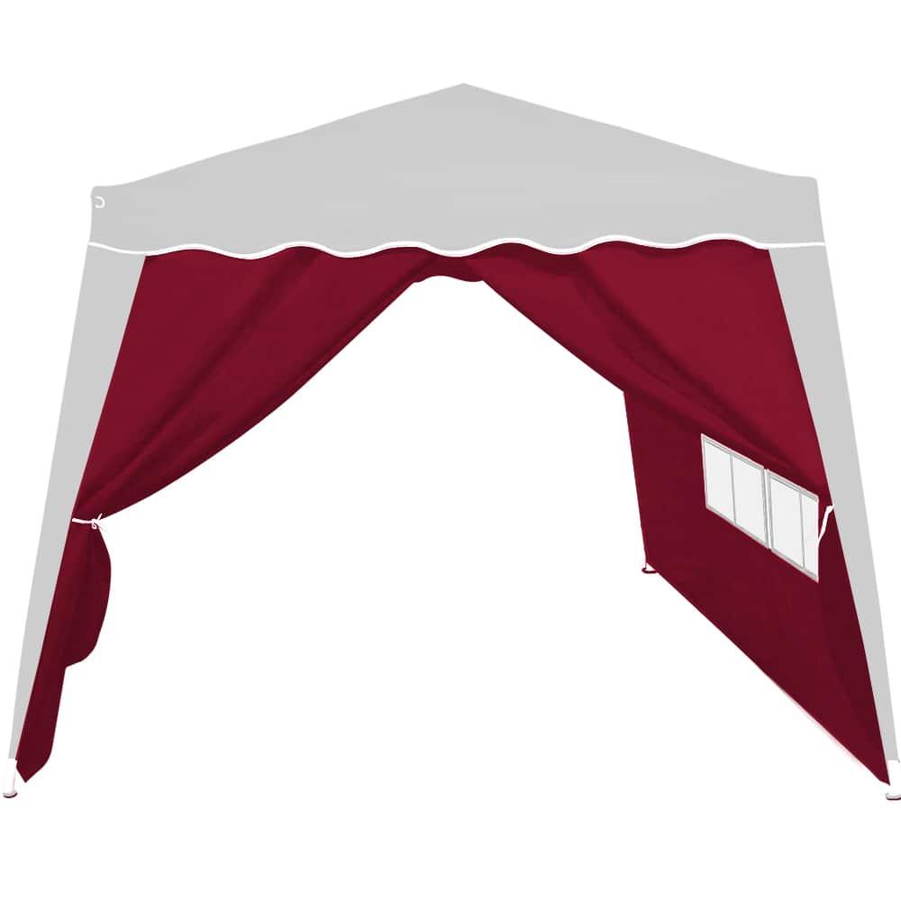 Gazebo sidepanel 2´2pcs Sæt rød 3x3m