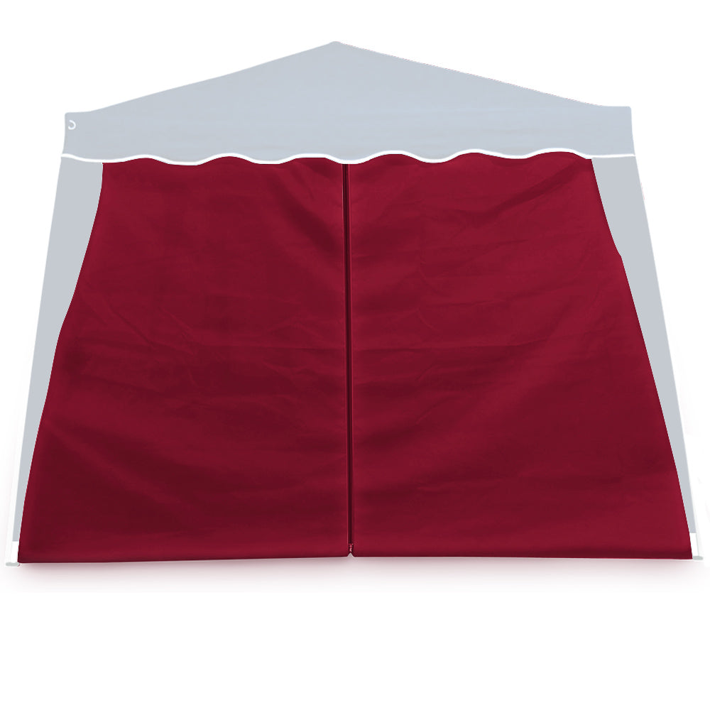 Gazebo sidepanel 2´2pcs Sæt rød 3x3m