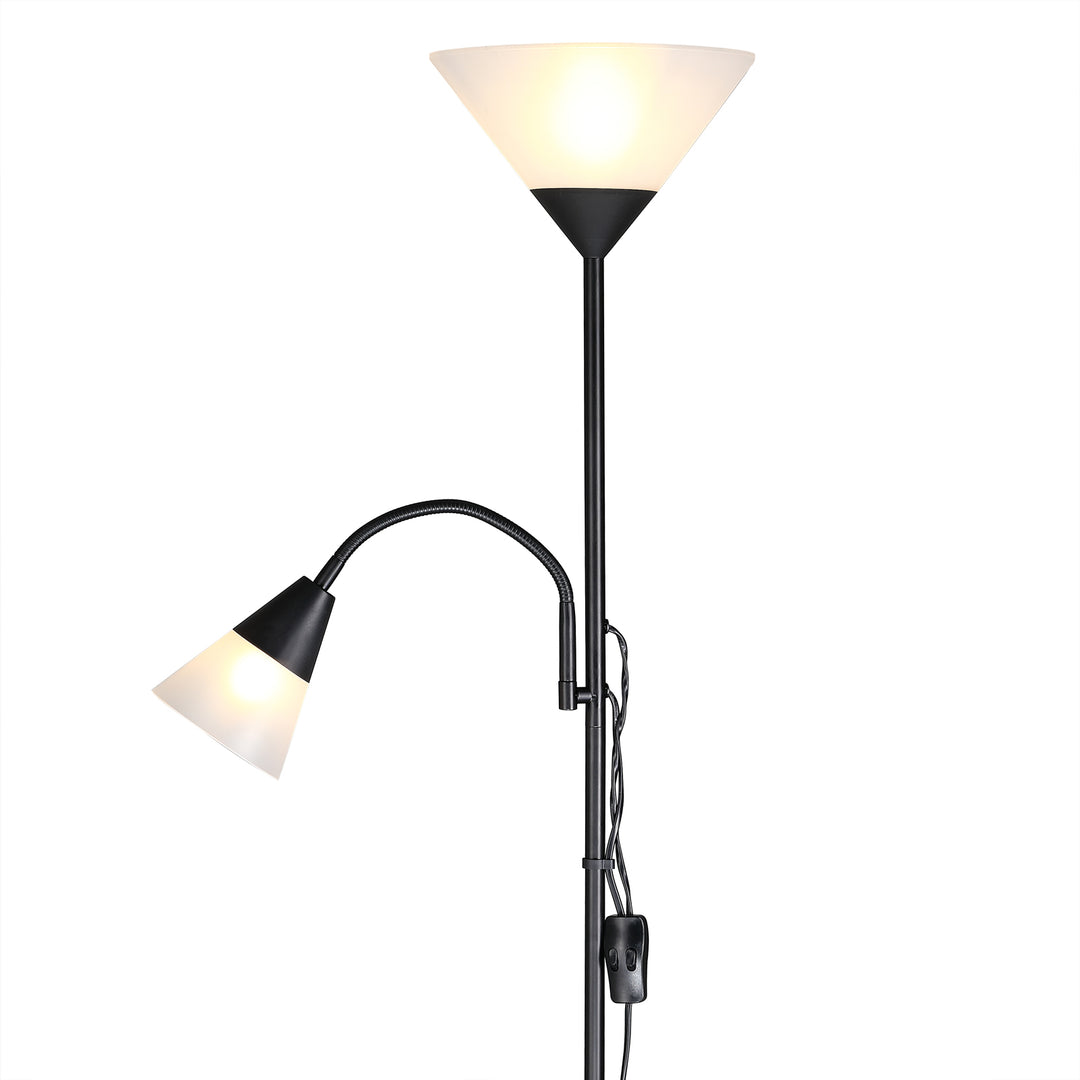 Gulvlampe Alissa sort 175x28 cm