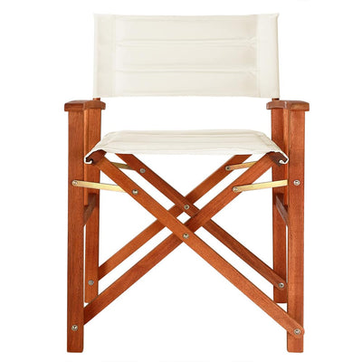 Direktørs stol Cannes Cream Eucalyptus Wood FSC®-certificeret polstret