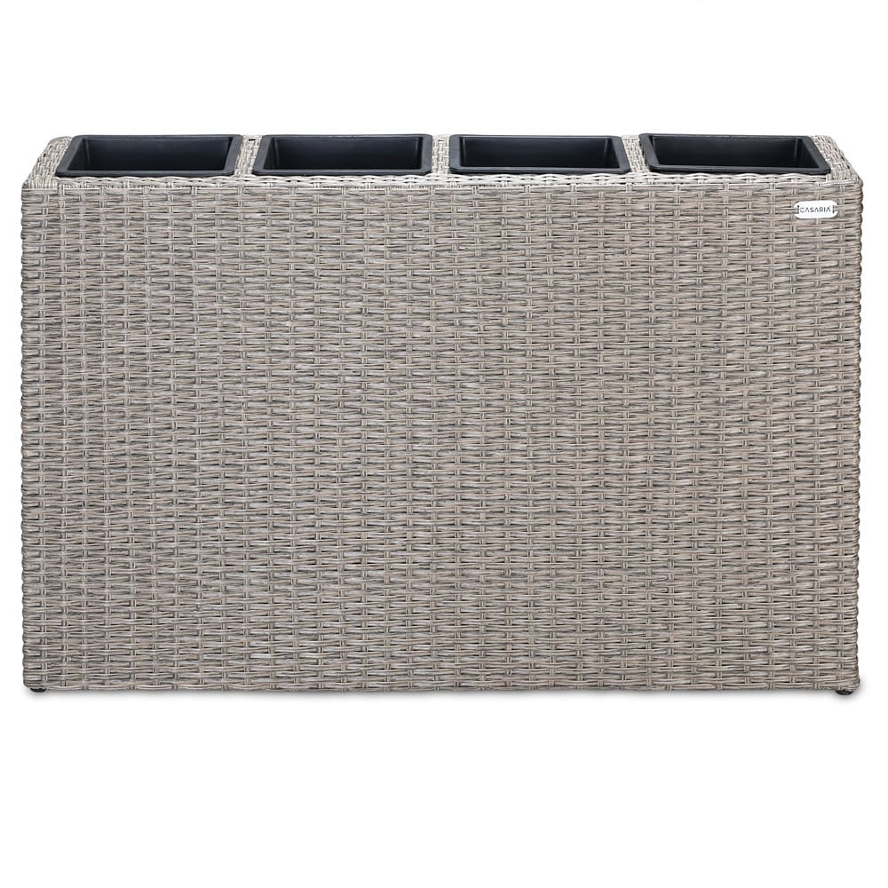 Rattan Planter Cream 95x27x60cm