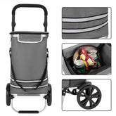 2in1 Shopping Trolley Gray 56L Max. 50 kg