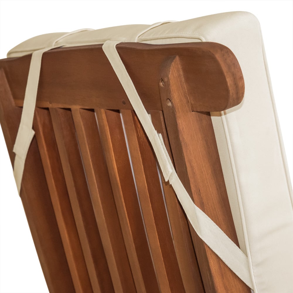 Stuhlauflage 2er-set vanamo creme 118x45x7cm