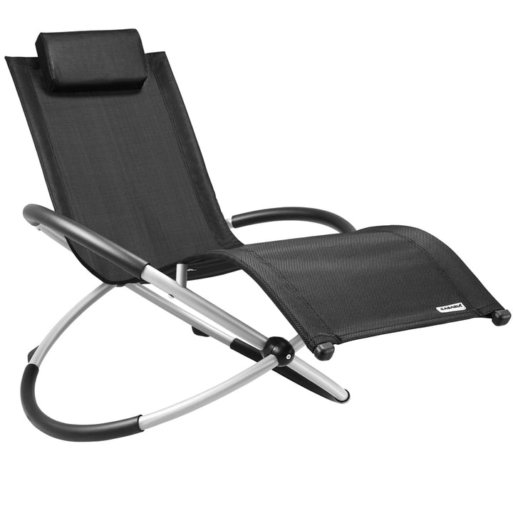 Ergonomisk lounger Neapel 67x19x32in sort