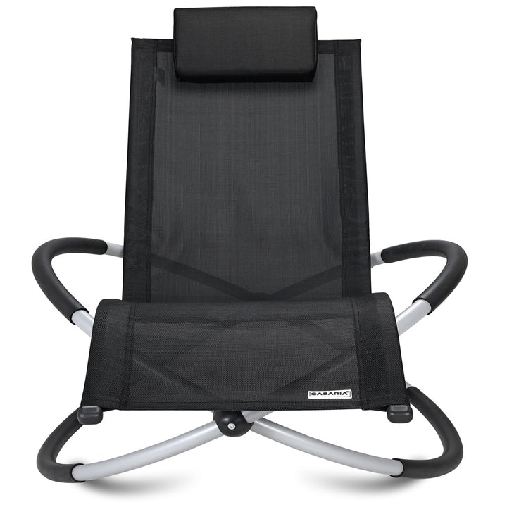 Ergonomisk lounger Neapel 67x19x32in sort