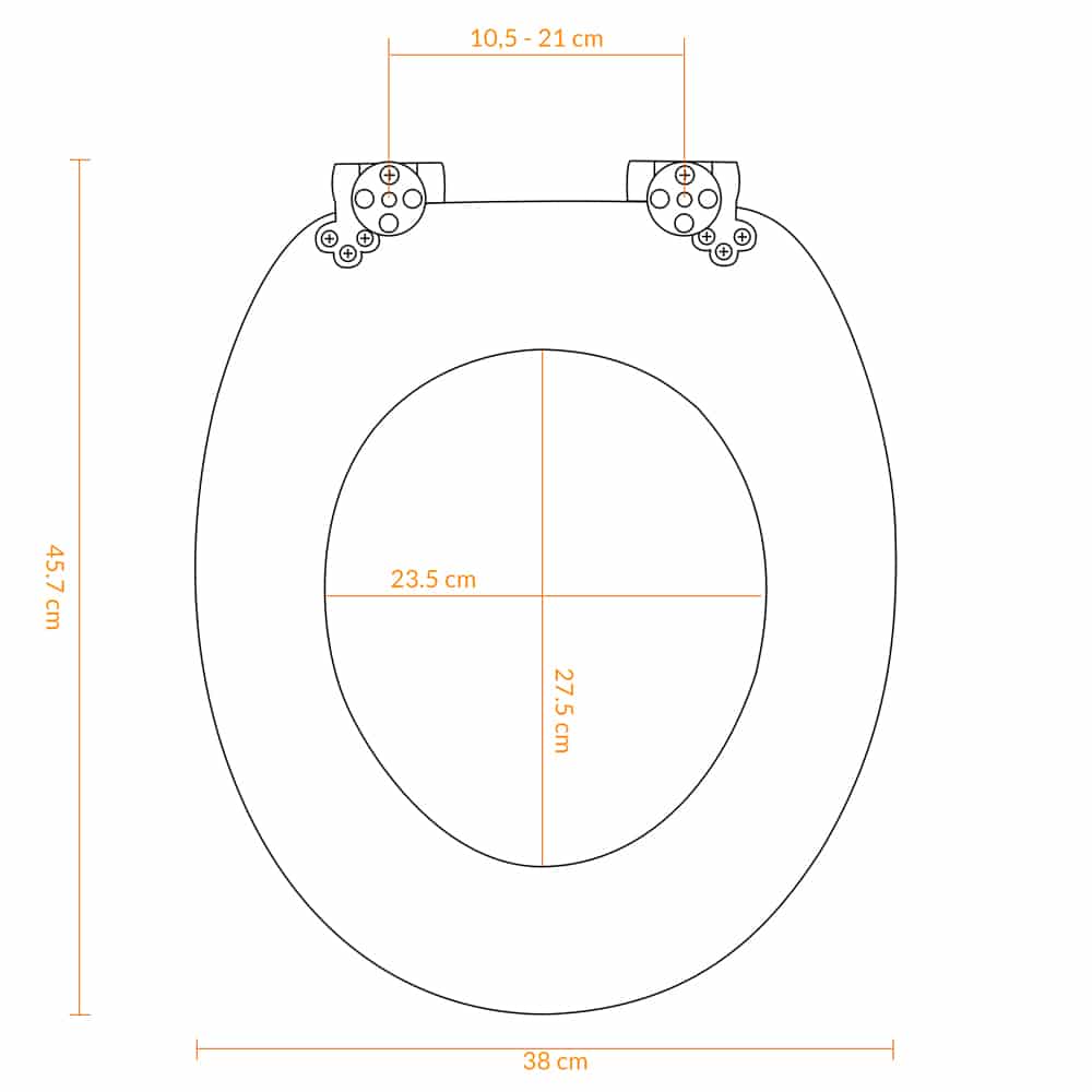 Toilet sæde træ glat tæt