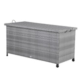 Rattan Garden Opbevaringsboks Grå 122x56x61cm