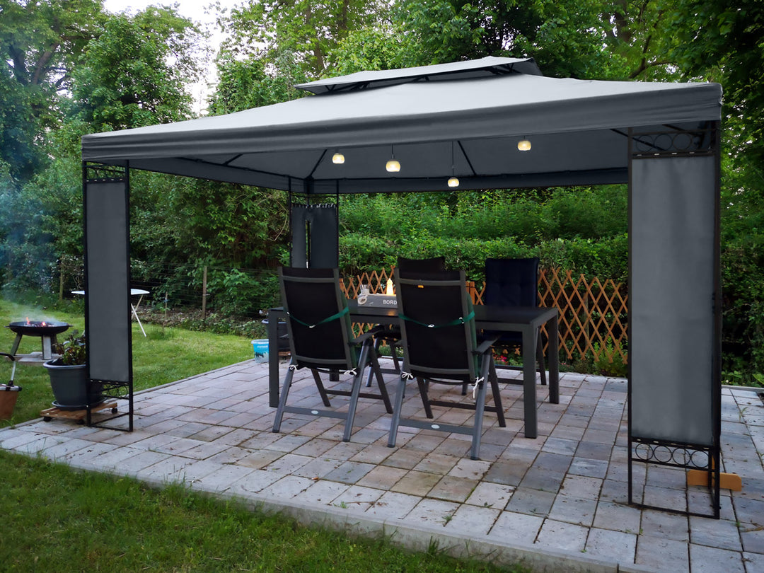 Metal Gazebo Lorca Anthracite 3x3m